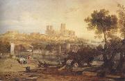 Joseph Mallord William Turner Lincoin from the Brayford (mk47) oil on canvas